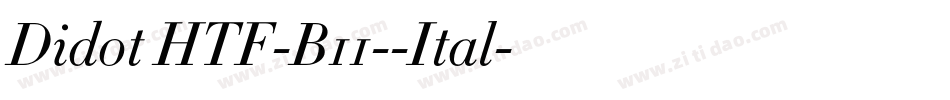 Didot HTF-B11--Ital字体转换